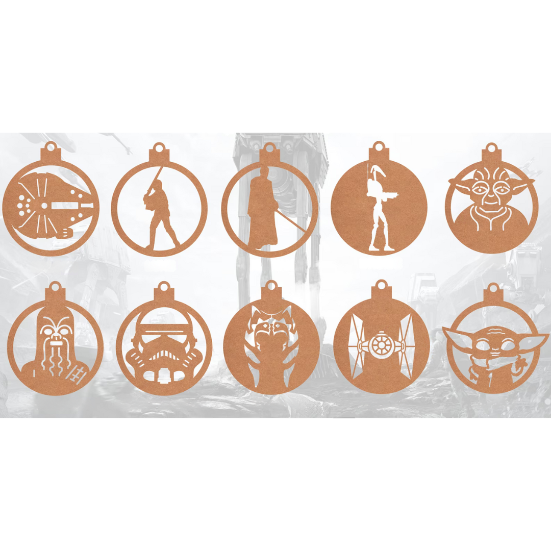 Bola de Natal “Star Wars” Und. 12cm | Loja Criarte