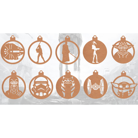 Bola de Natal “Star Wars” Und. 12cm | Loja Criarte