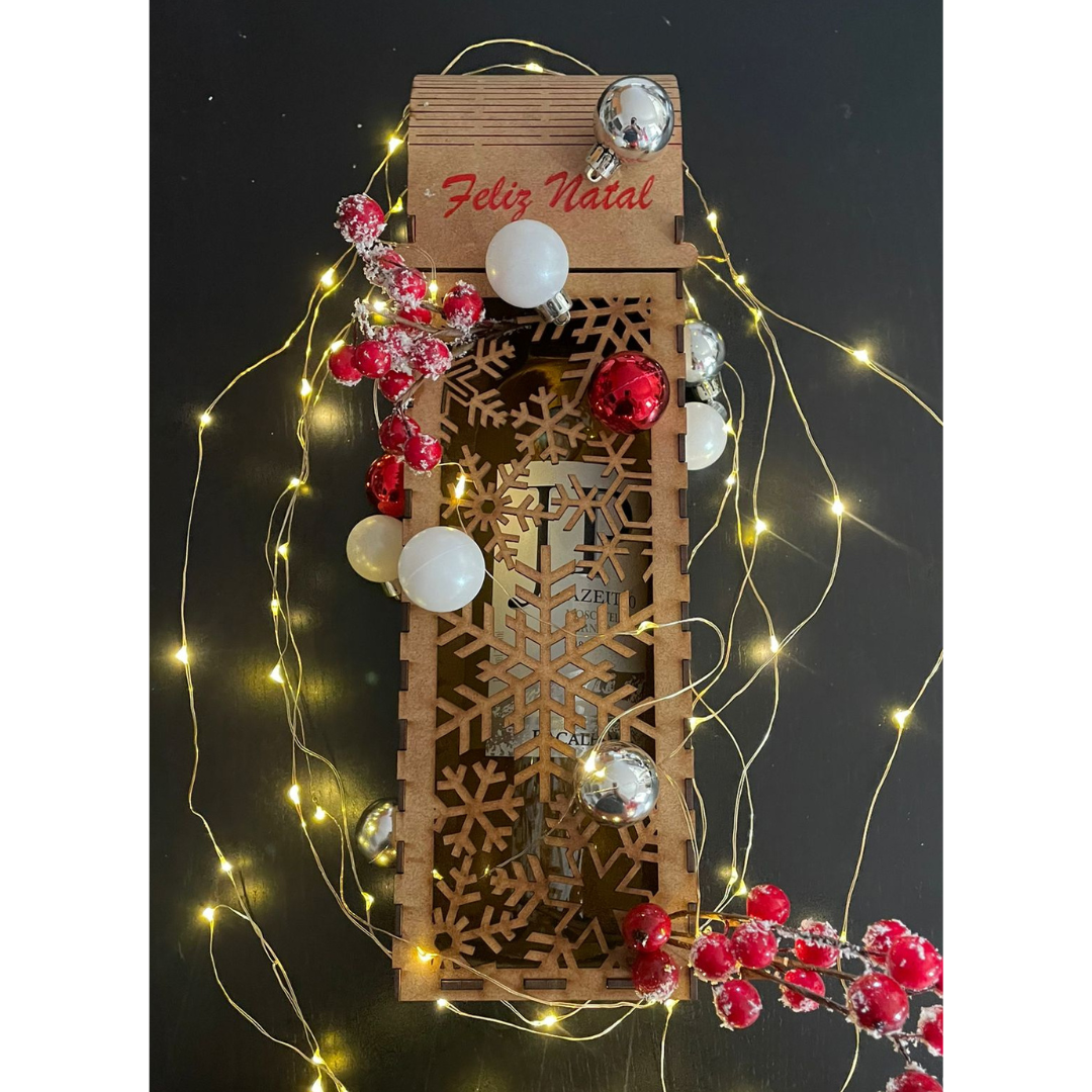 Porta garrafa Mensagem Personalizada 35cm | Loja Criarte