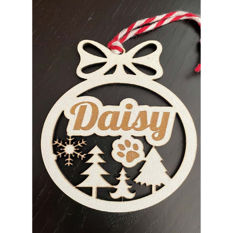 Bola 'patinha' Nome Personalizado 8cm | Loja Criarte