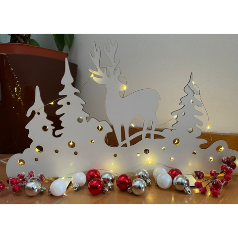 Cenário natalício 50x28cm | Loja Criarte